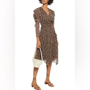 🔥100% Authentic WALTER BAKER
Abby asymmetric floral-print georgette dress/size8🔥